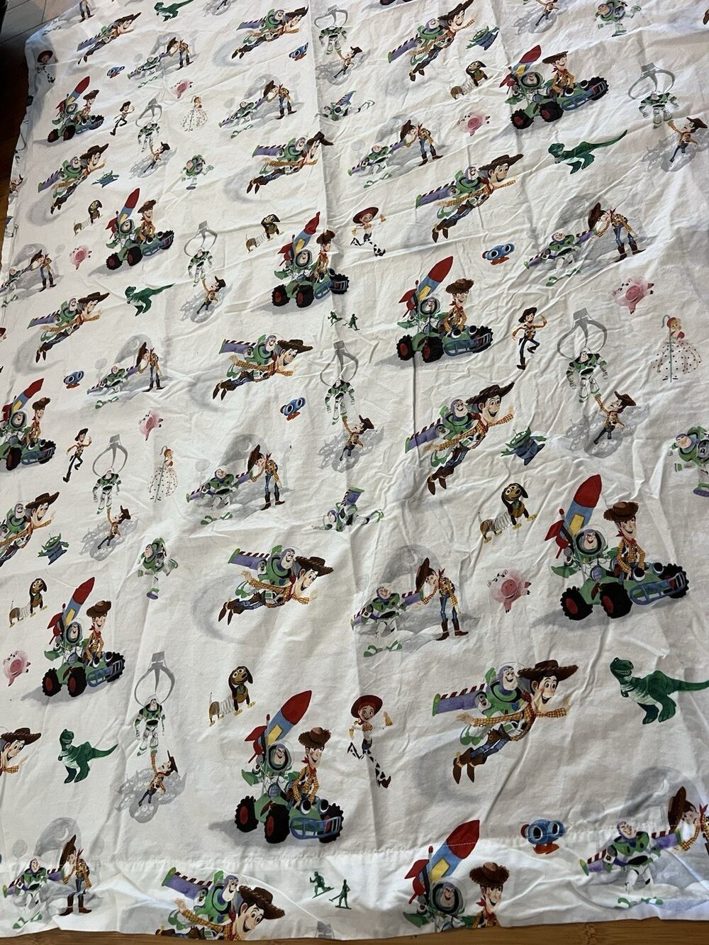 Pottery Barn Kids Disney Pixar Toy Story Toddler Sheet Woody Buzz Organic*Read